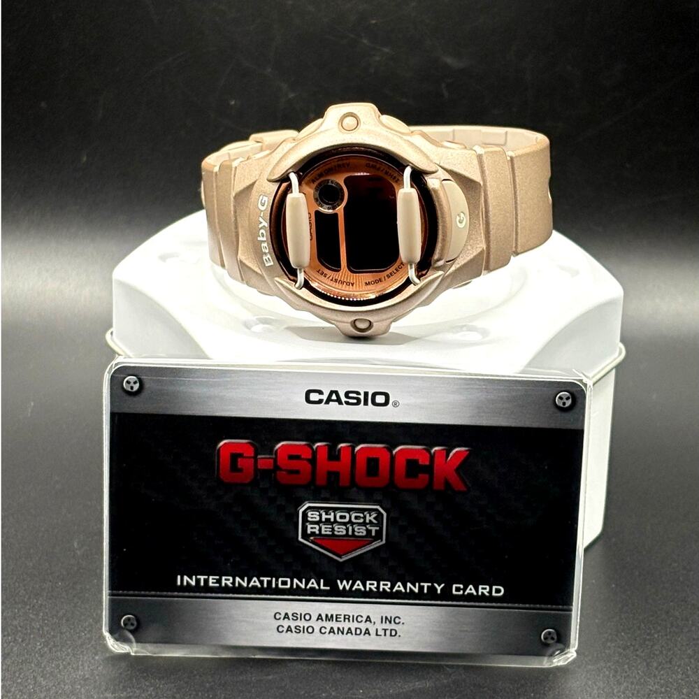 Casio Baby-G BG169G-4 Bronze Rose Gold Digital Women's Watch NIB Discontinued - Picture 3 of 17